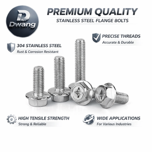Perno Hexagonal <span class=keywords><strong>de</strong></span> Acero Inoxidable Industrial 304, Elemento <span class=keywords><strong>de</strong></span> Fijación Métrico para Maquinaria <span class=keywords><strong>de</strong></span> Construcción - Product Image 2