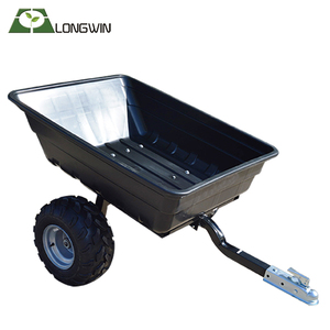 650LB pesado ATV jardín patio Utilidad de basurero transporte carro de remolque - Product Image 3