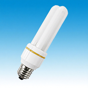 หลอดไฟประหยัดพลังงาน 2U CFL ขั้ว E27 6000K แสงเดย์ไลท์ ใช้งานได้ 6000 ชั่วโมง CRI 80 ฐานพลาสติก หลอดฟลูออเรสเซนต์ รับประกัน 2 ปี AC 220V 1000 - Product Image 1