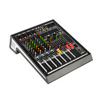 Console de mixage DJ professionnelle 6 canaux avec 256 effets DSP pour la lecture sur scène via console de mixage USB