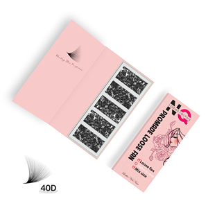 QClashes NQ Lashes 0.03 0.05 0.07 Mega Volume Synthetic Hair Lash Box Soft Brown Natural Long Vegan Eyelash Extension - Product Image 5