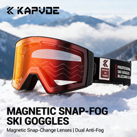 Masque de ski magnétique anti-buée double face coupe-vent pour sports de neige, avec lentille à remplacement rapide pour hommes et femmes, idéal pour le snowboard