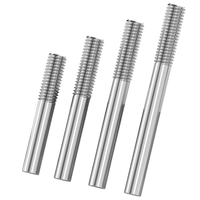 304 Stainless Steel Single End Right Hand Threaded Rod Stud Bolt M3-M6 Plain Finish