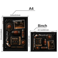 Cadre de présentation Shadow Box pour maillot de sport (basketball, football, baseball) – Décoration murale pour la maison