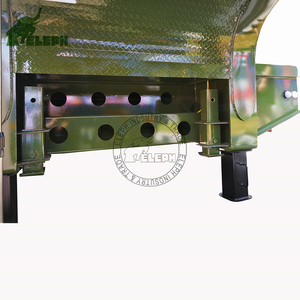 Haute qualité <span class=keywords><strong>4</strong></span> <span class=keywords><strong>essieux</strong></span> 14M 80t transporteur de marchandises équipement lourd transportant une semi-remorque à lit bas - Product Image 6