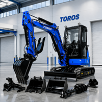 Pengiriman Gratis Mesin EPA Kubota 4 Ton Excavator Mini Crawler Baru 1 Ton 2 Ton 3.5 Ton Mini Excavator Kecil untuk Dijual