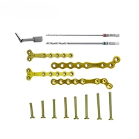 Plaque de verrouillage et jeu de vis en titane ALPS de 4,0 mm - Implants orthopédiques vétérinaires pour la chirurgie des fractures animales