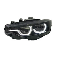 Pieza de Repuesto para Automóvil SJC para BMW Serie 4 2014-2020 F32 M3 M4 F80 F82 F8X, Faro Delantero LED Estilo Ikon V3 Tricolor Amarillo, Blanco y Rojo
