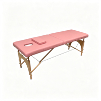 Table de massage multifonctionnelle portable haut de gamme pour cils, avec hauteur réglable, lit de massage pliable pour salon, lit de massage en bois