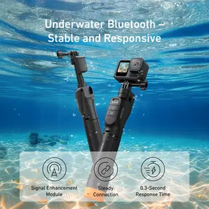 TELESIN Télécommande sans fil sous-marine extensible, perche à selfie, trépied, barre de flottabilité pour <span class=keywords><strong>GoPro</strong></span> <span class=keywords><strong>Hero</strong></span> 13 12 11 10 <span class=keywords><strong>9</strong></span> Max Camera - Product Image 2
