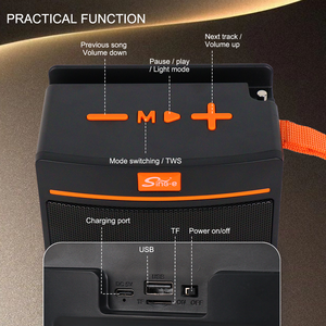 SING-E ZQS819 Enceinte solaire FM d'extérieur avec connexion TWS, égaliseur réglable et conception antichoc pour chantier de construction - Product Image 2