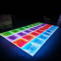 Tapis de danse LED interactif 3D à fusion liquide, couleur personnalisée, activé par le poids, pour usage routier et en jardin, indice de protection IP67, antidérapant