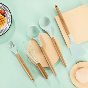 Set di 33 Utensili da Cucina in Acciaio Inox Antiaderente con Manici in Silicone Umite Chef - Product Image 4