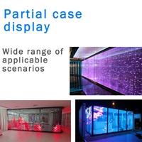 Écran LED transparent, fabricant d'écrans LED transparents, P6 P8 P10, écran vidéo LED transparent flexible pour la publicité