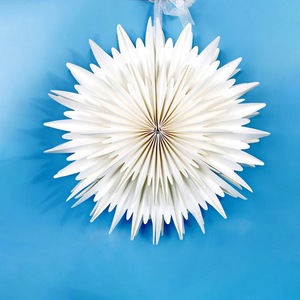 Decorazione a Fiocco di Neve Tridimensionale in Carta Bianca Bosen per Laurea, Diwali, Matrimonio, Compleanno, Feste e Casa - Product Image 2