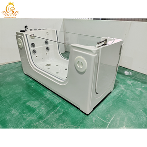 Bañera Plegable de Lujo para <span class=keywords><strong>Mascotas</strong></span> EUR PET, Bañera Rectangular Independiente para Perros y Gatos con Masaje de Aire y Drenaje para el Aseo en Apartamentos - Product Image 5