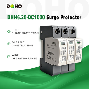 Protector Contra Sobretensiones de Energía Solar CC <span class=keywords><strong>DOHO</strong></span> DHH6.25-DC1000, 50kA T1+T2, Protección Contra Rayos SPD, Sistema Solar Industrial - Product Image 2