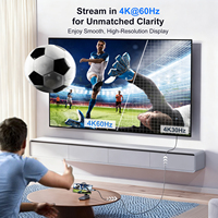Cable USB-C a HDTV de 1.8m, 4K 60Hz, Cable de Video USB-C Macho a HDTV Macho para Laptop, Teléfono a TV o Monitor