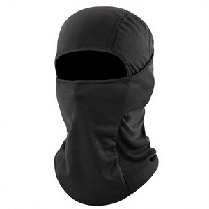 Masque facial balaclava noir pour activités de plein air, taille adulte unisexe 56-58 cm, matière polyester - Product Image 1