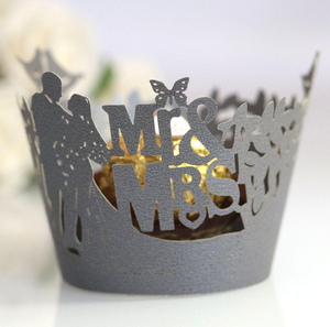 กระดาษห่อคัพเค้กงานแต่งงาน กระดาษห่อขนมมัฟฟินสวยงามสำหรับตกแต่งเค้กในงานปาร์ตี้ - Product Image 1