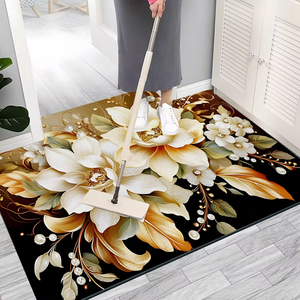 <span class=keywords><strong>Tappeto</strong></span> a farfalla moderno con stampa di <span class=keywords><strong>fiori</strong></span> per soggiorno, - Product Image 4