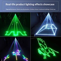 Barres lumineuses laser animées pleine couleur 15W à température multicolore pour salons, KTV, éclairage de balayage, lumière d'ambiance et projection (Modèle)