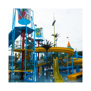Château gonflable de 36 pieds de haut avec toboggan aquatique, équipement de parc aquatique, toboggans de parc aquatique, <span class=keywords><strong>jungle</strong></span> - Product Image 4