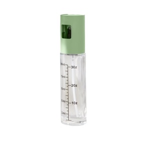 Green Glass Spray <b>Bottle</b> 90ml With Measurement Marks For Cooking Oil Storage - Product Image 1