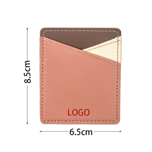 Soporte de tarjeta de crédito de cuero premium Stick On Wallet para iPhone y <span class=keywords><strong>Android</strong></span> Smartphones cubiertas de teléfonos móviles - Product Image 2