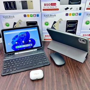 Tablet <span class=keywords><strong>PC</strong></span> Original B50 Ultra Sailbook de 10.1 Pulgadas con Android 15, Mouse, Teclado, Auriculares, Doble SIM, Wifi, para Niños - Product Image 3