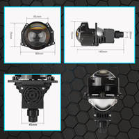 Prix d'usine 80w Projecteur LED Lentille P90 Super lumineux 3.0 Phares LED Faisceau haut et bas Voiture Bi LED Projecteur