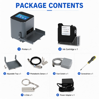 Imprimante jet d'encre statique de bureau W200Pro, hauteur d'impression 25,4 mm, machine de codage variable pour codes QR, codes-barres, dates et lots
