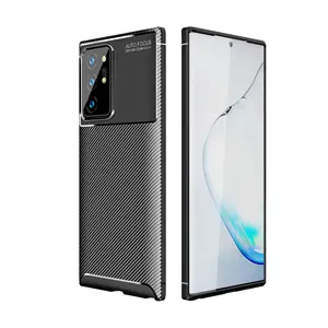 Hot Selling Carbon Fiber Case Voor Samsung Galaxy S20 Fe 5G Matte Textuur Zachte Tpu Bumper Mobiele Telefoon Case cover