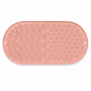 Tapis à lécher ODM avec ventouse pour chiens et chats, tapis d'alimentation lente en <span class=keywords><strong>silicone</strong></span> de qualité alimentaire avec texture empreinte de patte, tapis à lécher pour friandises pour animaux de compagnie - Product Image 1