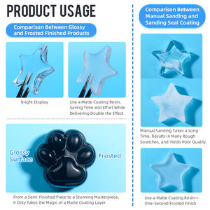 Resina UV Cristalina Ransheng, Inodora y Fácil de Usar, con Pincel para Proteger Manualidades y Joyería - Product Image 4