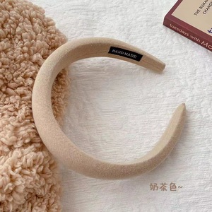 Nueva Diadema Ancha de Esponja para Otoño/Invierno, Aro para el Cabello con Parte Superior Elevada para Mujer, Accesorios para Adelgazar el Rostro - Product Image 6