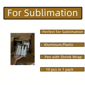Pen Blank Us Warehouse Ballpoint With Shrink <b>Wrap</b> Sublimations Ink Pens for Sublimation - Product Image 2