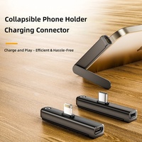Support de charge magnétique pour téléphone portable en PVC, adaptateur 27W 240W USB-C, chargeur intégré avec support pliable, convertisseur de chargeur, support de téléphone pliable