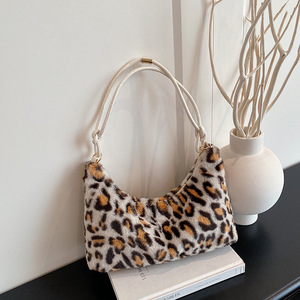 Bolso de Cadena con Estampado de Leopardo Estilo Occidental, Novedad 2025, Retro, Personalidad y Minimalismo, Moda Casual, Bolso de Hombro/Axilar Tipo Luna - Product Image 6