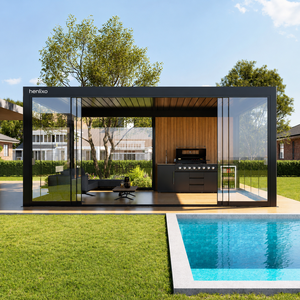 Kit de <span class=keywords><strong>pergola</strong></span> en aluminium facile à installer, toit à lames orientables, imperméable, <span class=keywords><strong>pour</strong></span> balcon extérieur, écologique, <span class=keywords><strong>pour</strong></span> patio, jardin, gazebo, protection solaire - Product Image 1