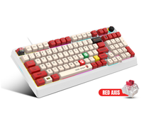 Clavier de jeu filaire confortable avec rétroéclairage RGB, anti-ghosting, design pratique, clavier mécanique pour le jeu quotidien