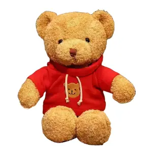 생일 및 발렌타인 데이 선물을위한 맞춤형 테디 베어 박제 동물 봉제 장난감 부드러운 스웨터 곰