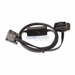 Cable OBD2 de 1m, 16 Pines, Macho a Hembra DB9 - Product Image 1