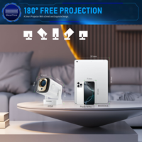 Projecteur intelligent JUNUO HY260 PRO, home cinéma portable, Allwinner H726, 1080P, 200 ANSI, Android 14, LED LCD, mise au point automatique, WiFi 6, 4K