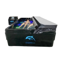 Baignoire de flottaison double en acrylique pour la relaxation corporelle, la privation sensorielle et la thérapie aux sels d'Epsom, pour le fitness, la relaxation et l'isolement, avec fonction sommeil et thérapie marine