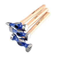 WEIDA Ensemble professionnel de 7 marteaux et de 7 dôles pour carrosserie automobile avec manche en bois de hickory pour kit d'outils de réparation de tôles de voiture