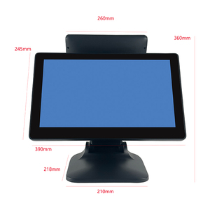 Oem miễn phí 15.6inch 21.5inch tất cả trong một màn hình kép thiết bị đầu cuối <span class=keywords><strong>POS</strong></span> Hợp kim nhôm <span class=keywords><strong>Windows</strong></span> máy tính để bàn hệ thống <span class=keywords><strong>POS</strong></span> cho nhà hàng - Product Image 6