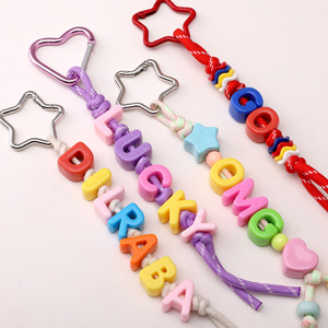 <span class=keywords><strong>10</strong></span> Cuentas Acrílicas de Moda con Orificio Grande, Números y Letras, para Hacer Pulseras Hechas a Mano, Cadenas para Teléfono, Accesorios Decorativos - Product Image 4