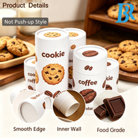 Cajas de cartón con logotipo personalizado, tubos de papel para pasteles, cajas de regalo con tapa para chocolate, galletas, café y té.