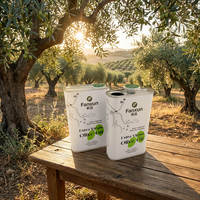Boîte en fer blanc vide de qualité alimentaire pour huile d'olive, impression personnalisée minimaliste, conteneur carré anti-fuite pour huile